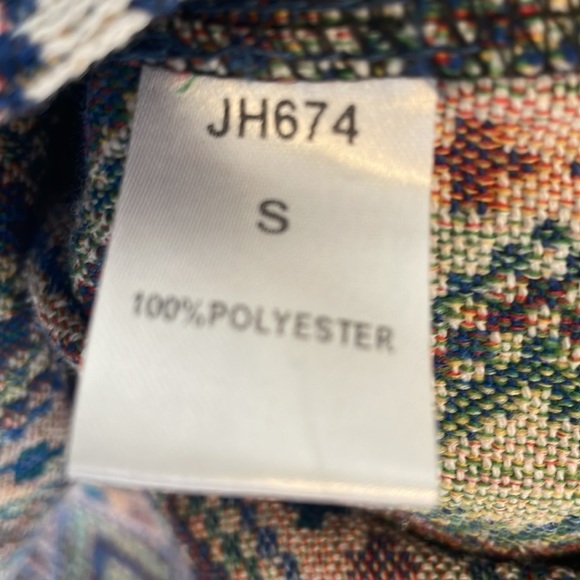 Anthropologie THML  Aztec Style Small Knitted Women Top Pullover Crew Sweater - Picture 5 of 6